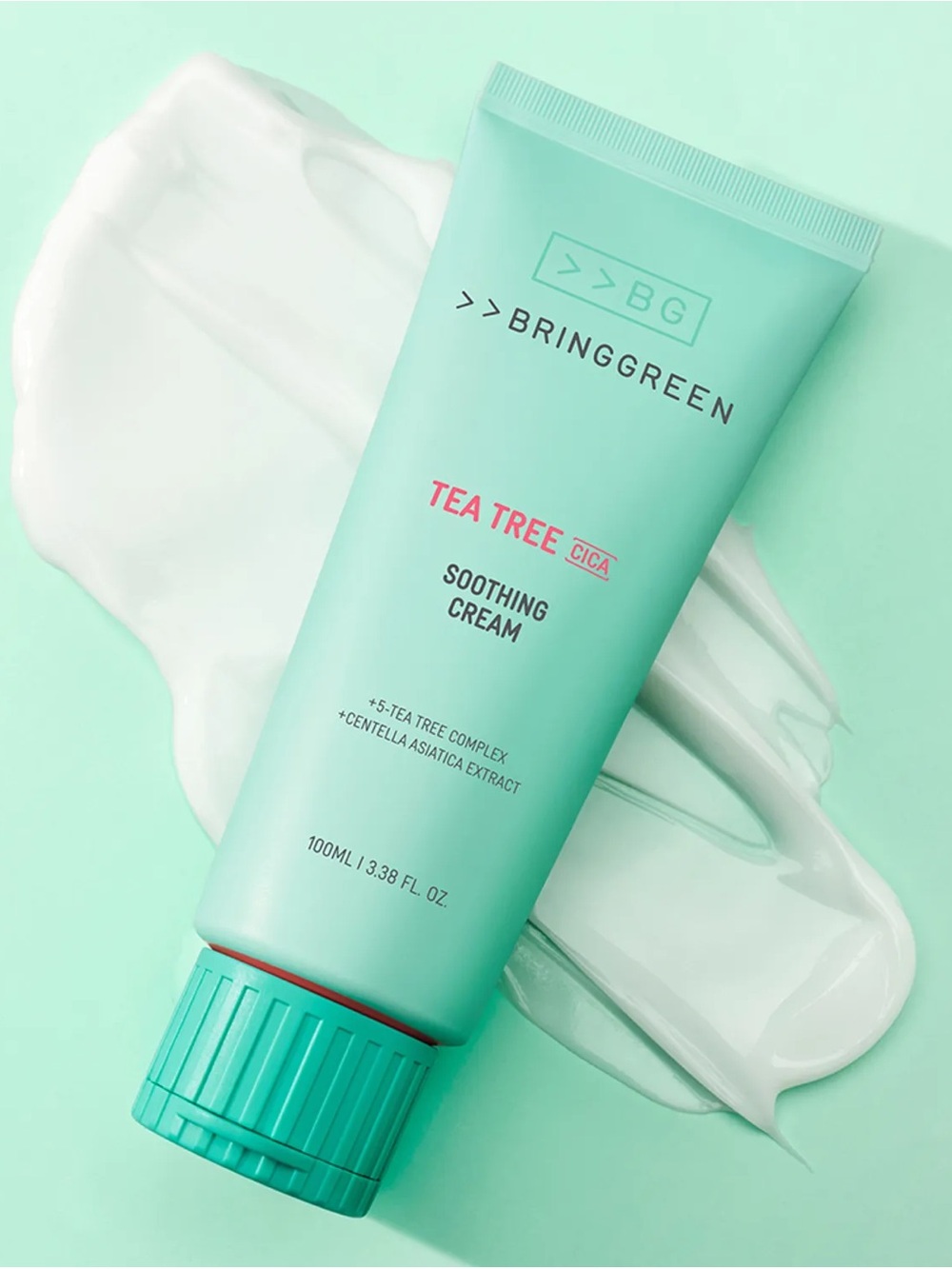 NIB BRINGGREEN Tea Tree Cica Soothing Cream+ 100mL